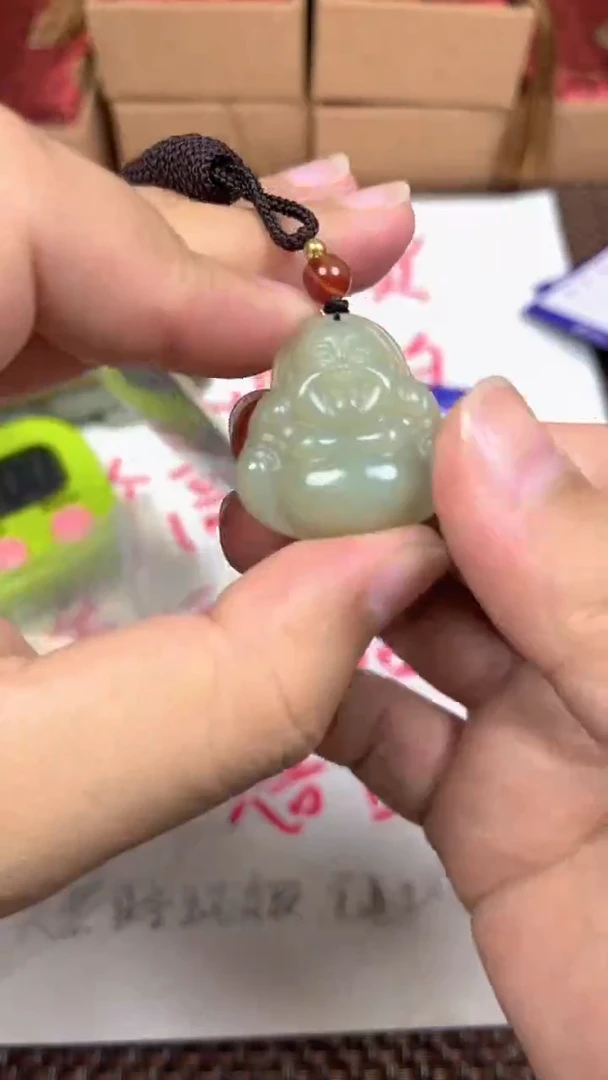 未镶嵌和田玉车挂富**油1