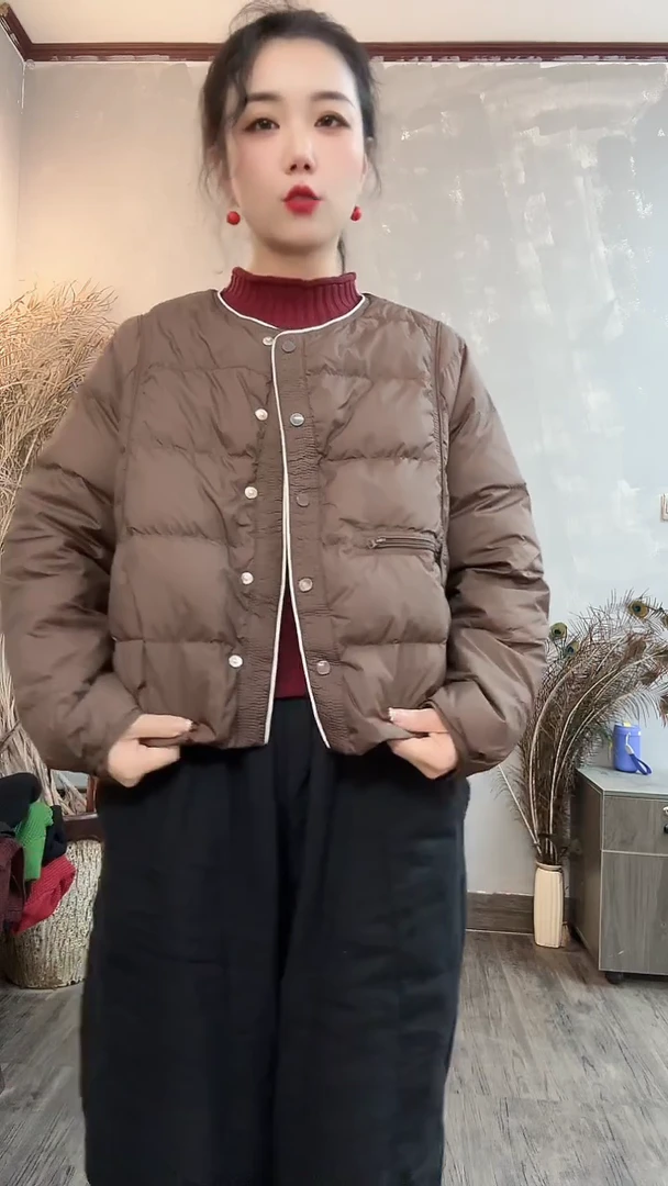 8851咖色洋气短款小外套