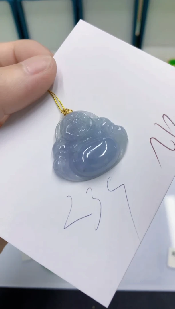 颈饰18K金镶嵌翡翠翡翠