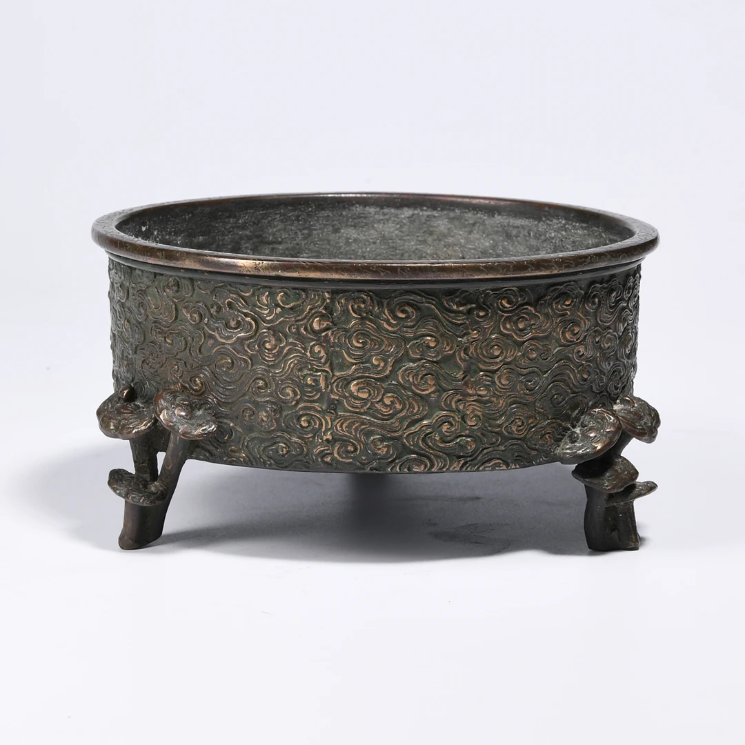 25 清  铜云纹洗