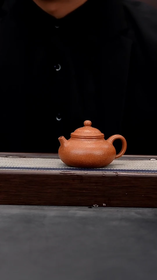 【闪购商品】紫砂茶壶金降坡粗砂容天