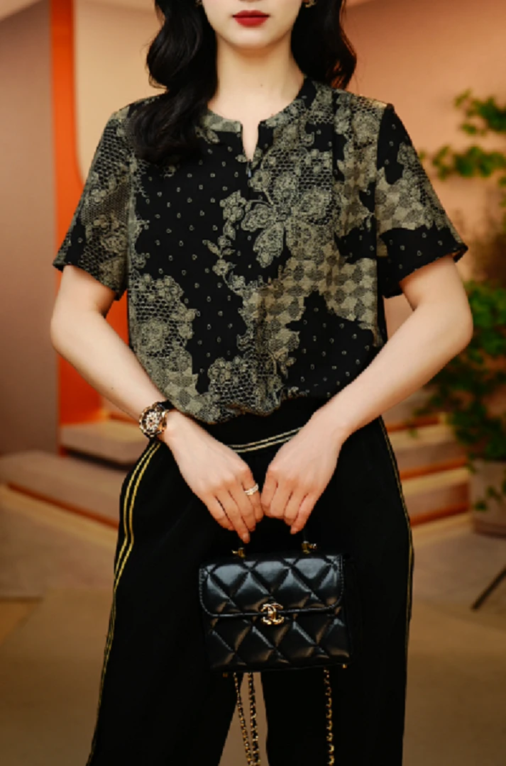 蕾丝波点-新款2025时尚舒适百搭减龄优雅轻奢气质套装