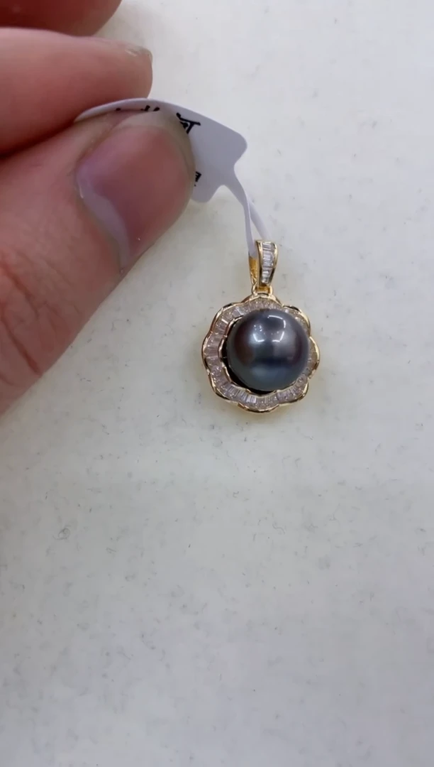 银S925镶嵌颈饰海水珍珠