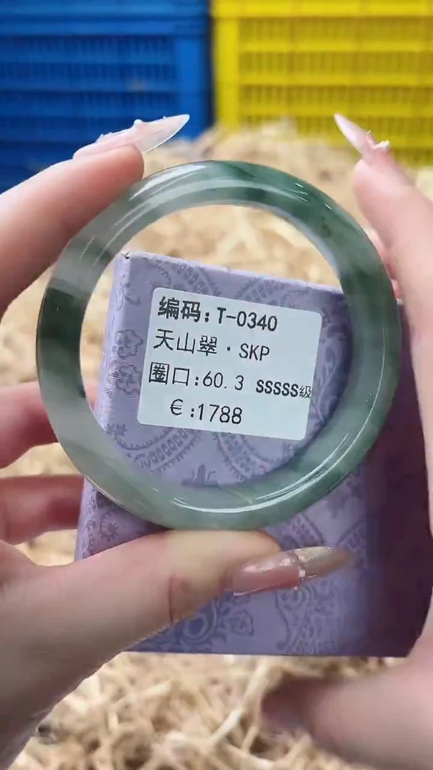 未镶嵌手镯石英质玉T-0340