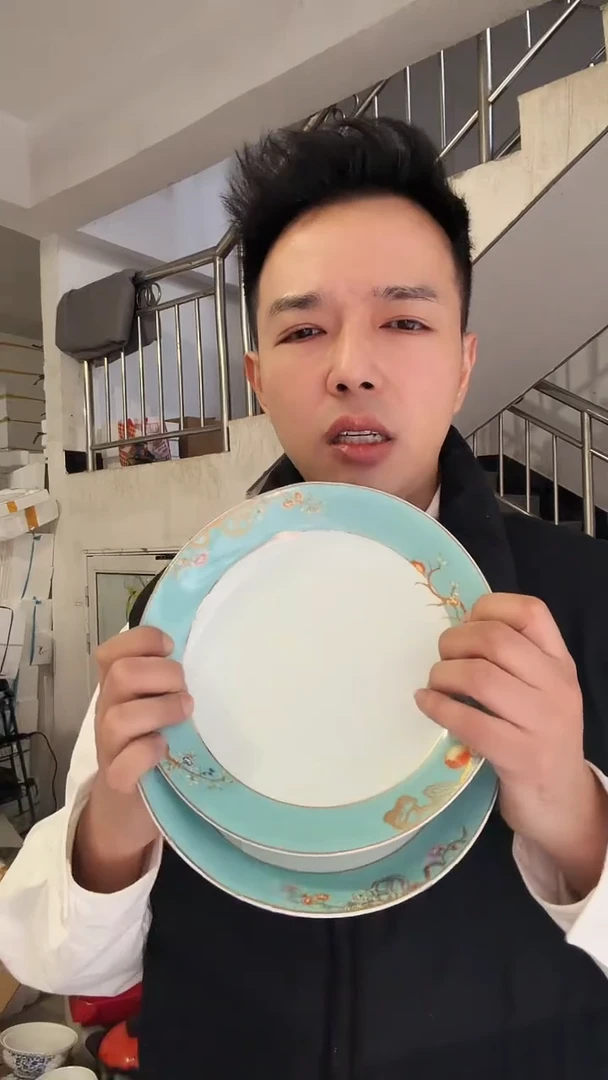 瓷片高端盘子2个装