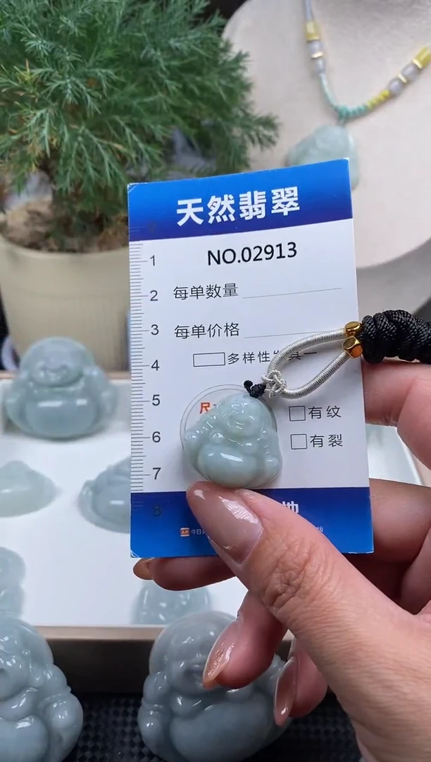 颈饰未镶嵌翡翠纯天然A货缅翡2913