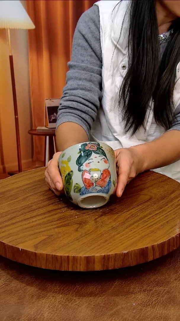 杯子陶景德镇手工手绘釉下彩陶瓷