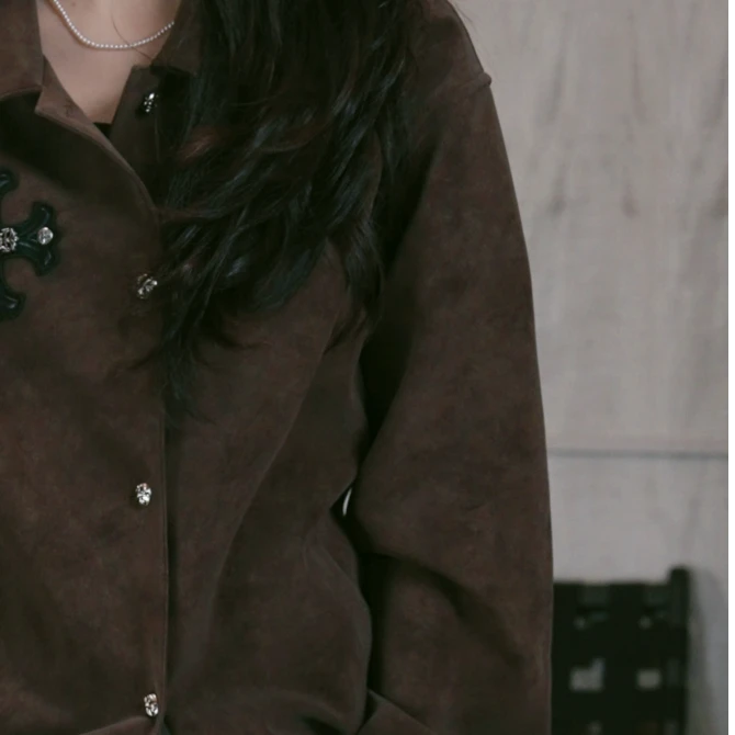 【绘尚D32H黛仪3047】通用休闲百搭情侣款个性衬衫 W253047