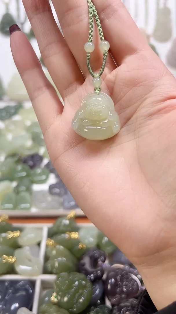【闪购商品】和田玉颈饰未镶嵌佛公吊坠25
