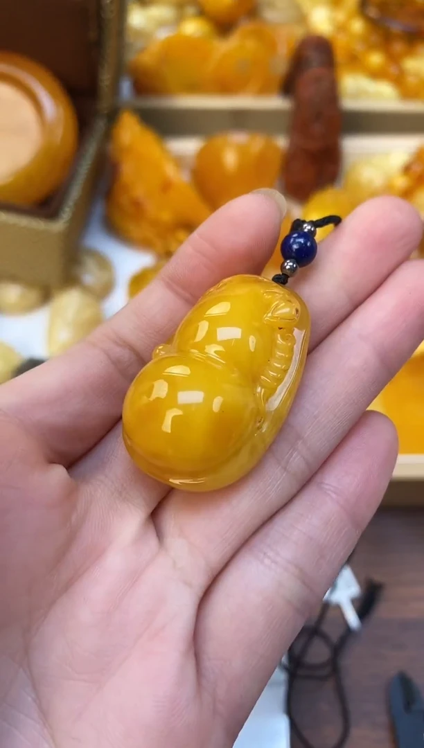 裸石琥珀未镶嵌天然琥珀蜜蜡