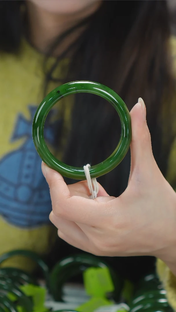 【闪购商品】和田玉手镯未镶嵌49【柚子来啦】和田玉拍一发一56