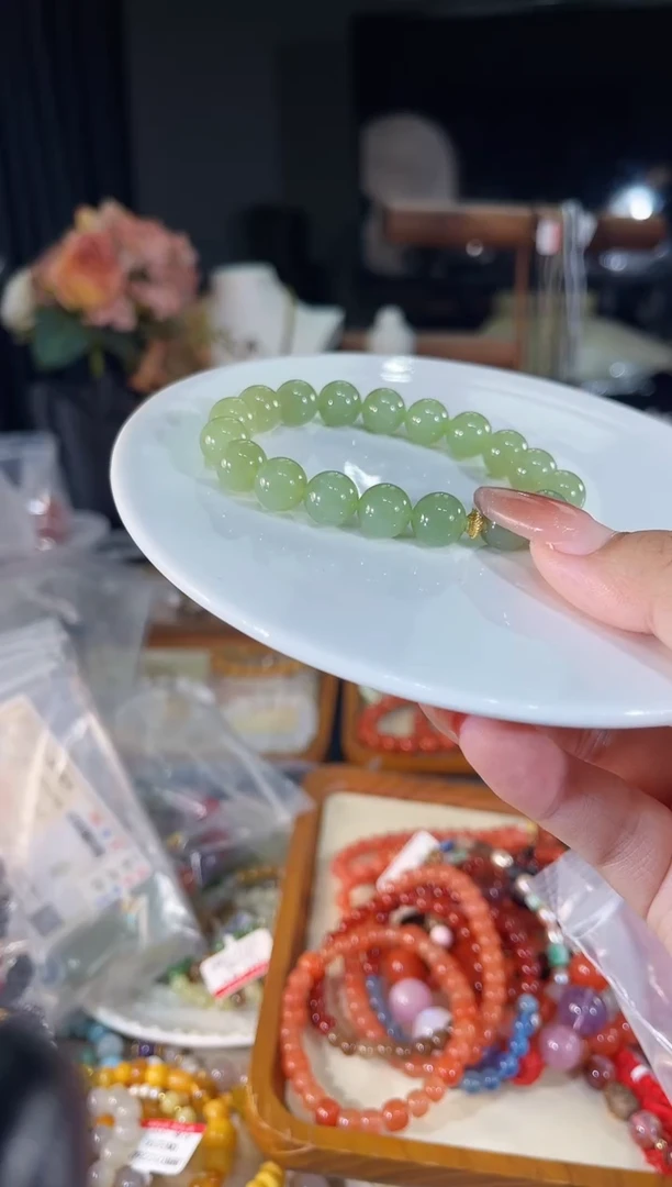 手链银S925镶嵌和田玉多样性发货其一