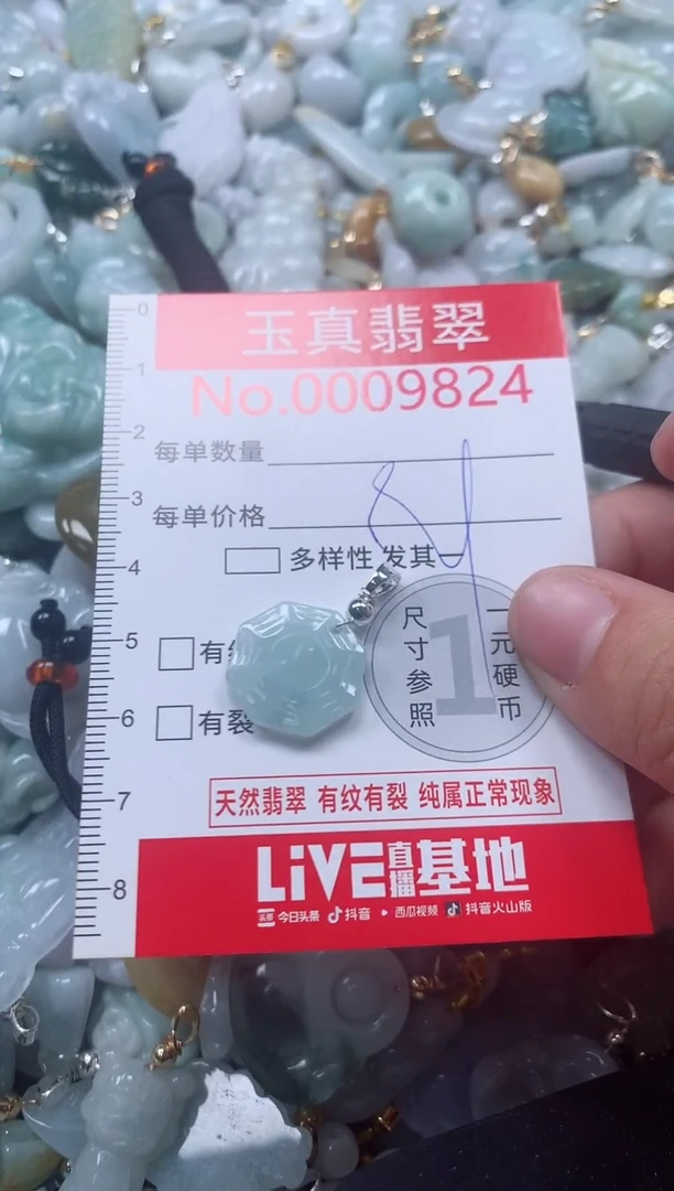 吊坠(不含链)未镶嵌翡翠9824