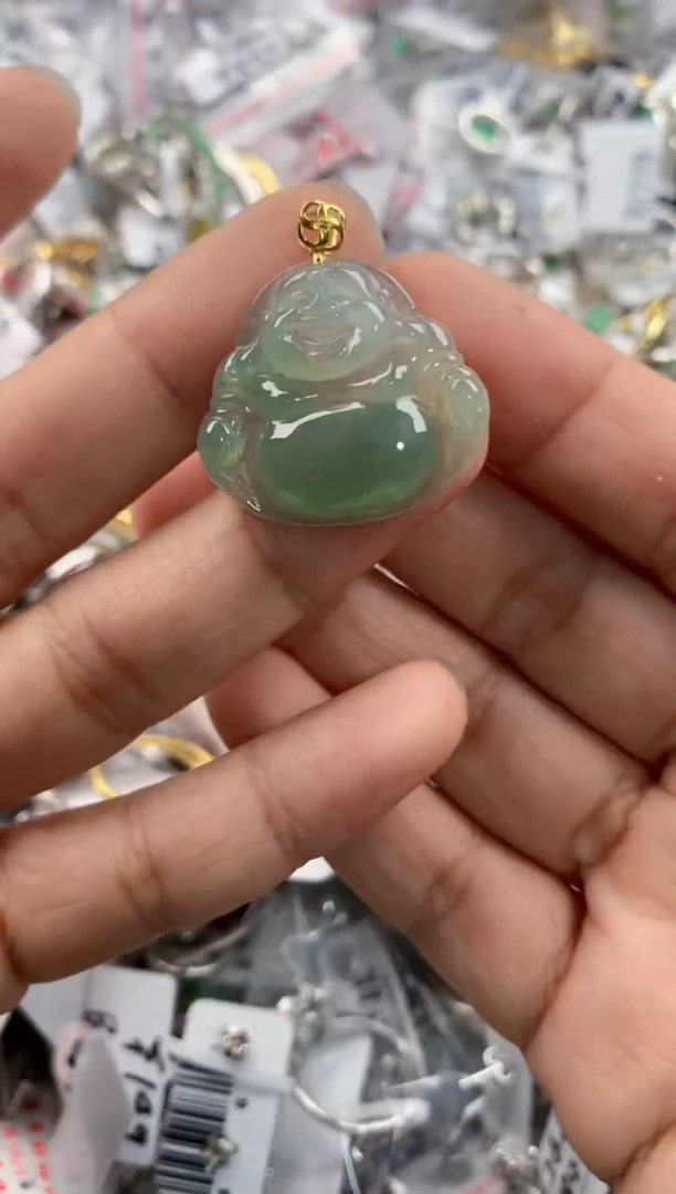 18K金镶嵌戒指翡翠333              7