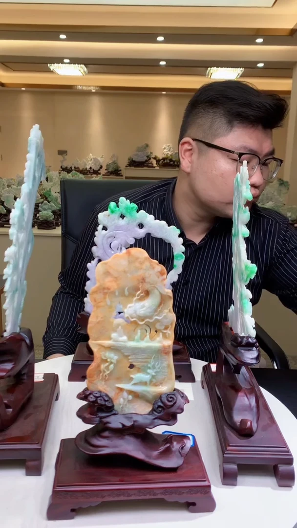 定制翡翠未镶嵌1089ry-毛货挂件25