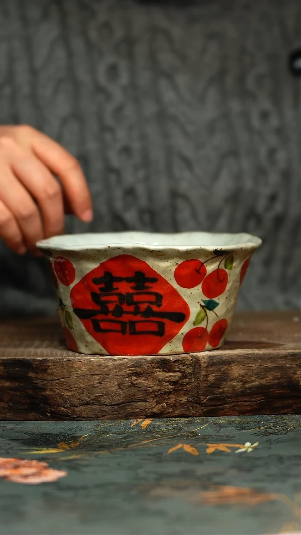 【闪购商品】杯釉下彩手工手绘同款陶器