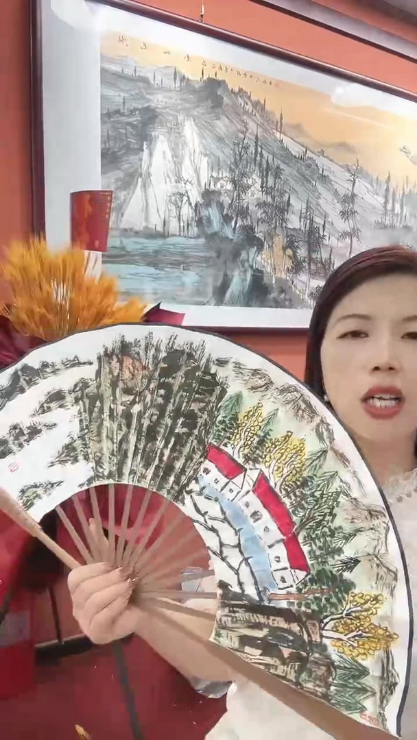 国画严纪照/国画/扇面
