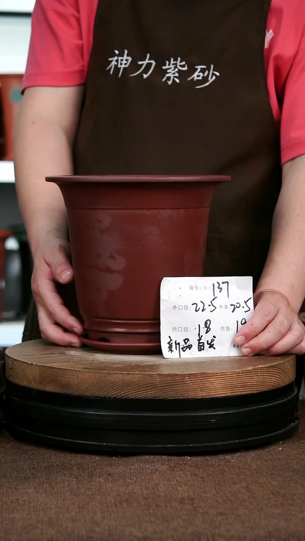 紫砂花盆137+Z 神力紫砂