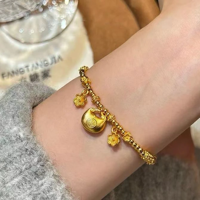 钛钢手链 胖福桃花手链 KL