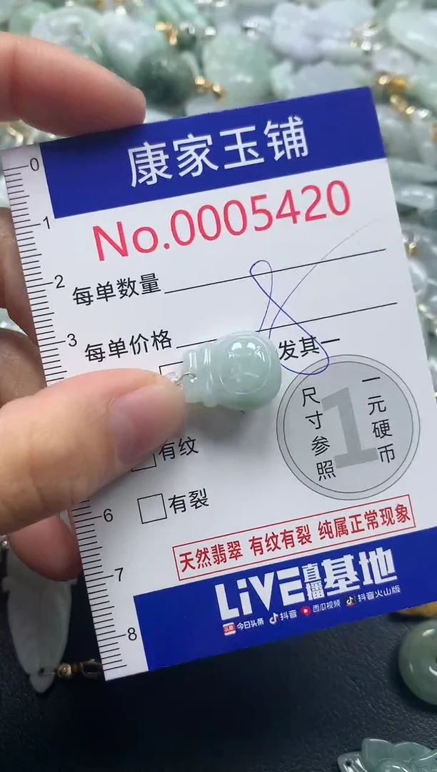 吊坠(不含链)未镶嵌翡翠5420