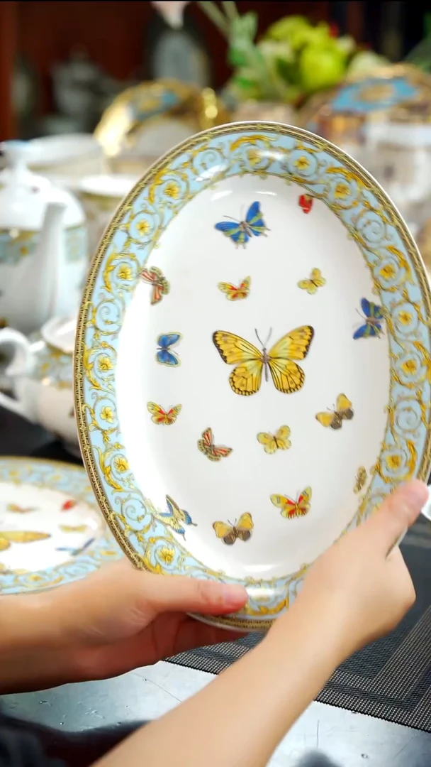 瓷片12英寸鱼盘  1个