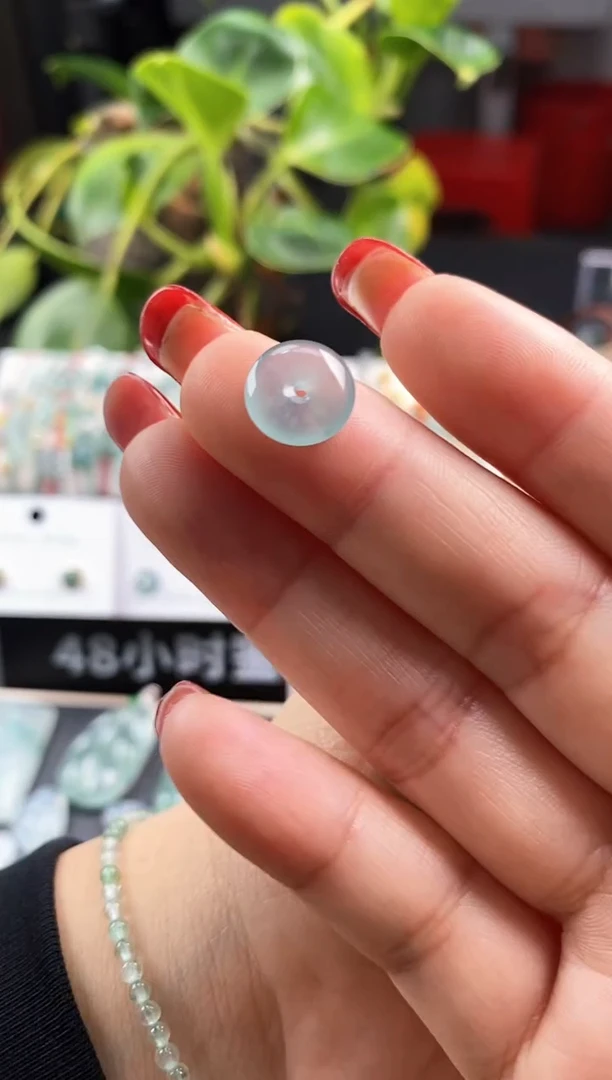 【闪购商品】翡翠颈饰未镶嵌平安扣裸石