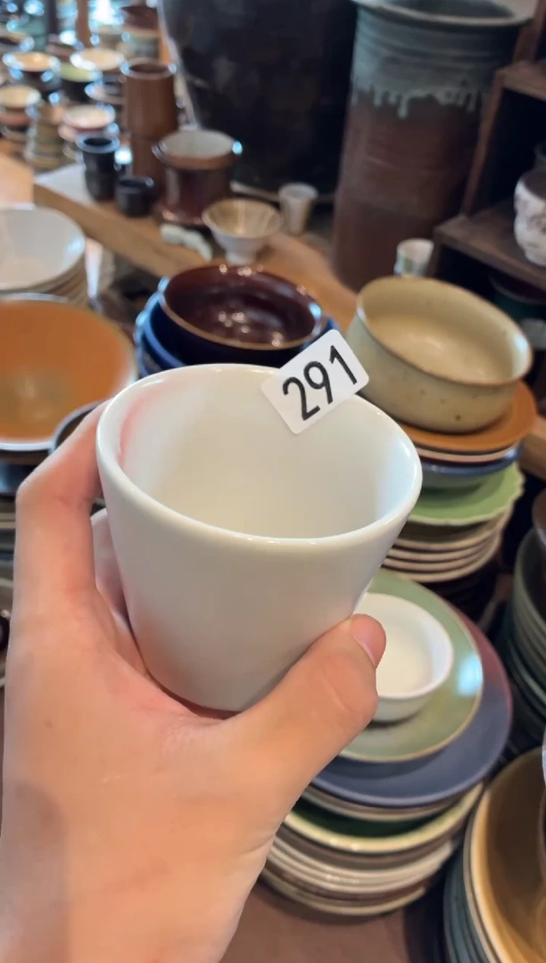瓷片T**O291  桃夭有水杯1个