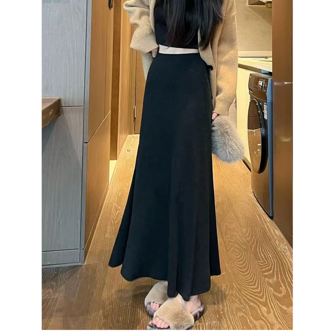 【正版原版】【两个裙长】鱼尾半身裙女秋季2025新款高腰显瘦a字裙子