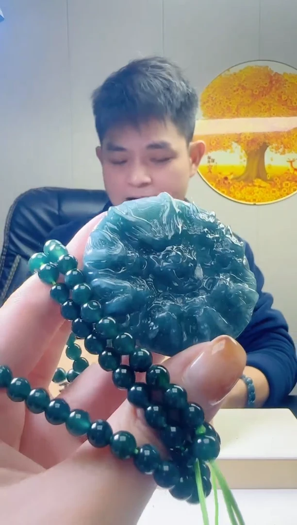 颈饰未镶嵌翡翠天然A货翡翠  多样性随机发其一