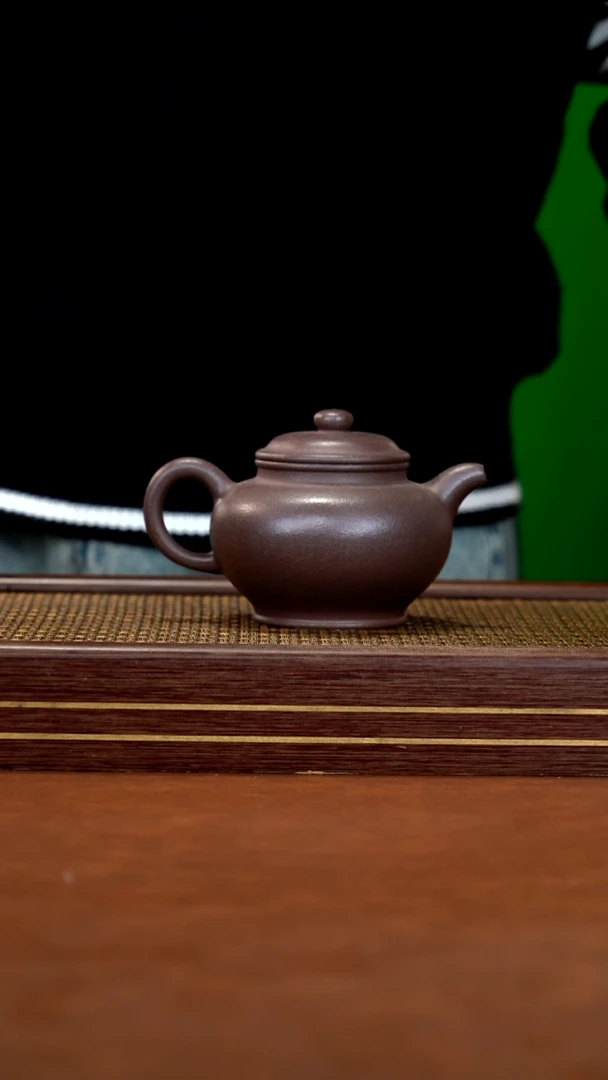 茶壶紫砂   ZJF      全砂桃花泥     掇只     280cc
