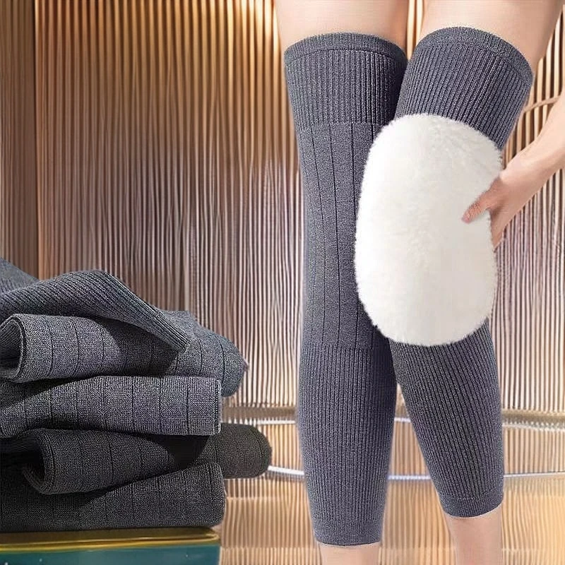 真羊皮毛一体护膝冬季加厚保暖男女通用关节防寒防风