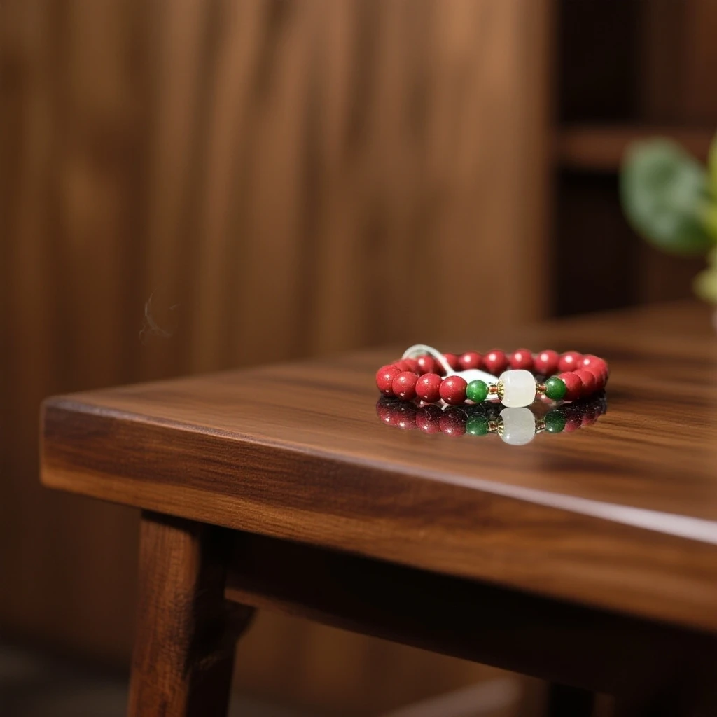 天然辰砂国风好运连连朱砂单圈072