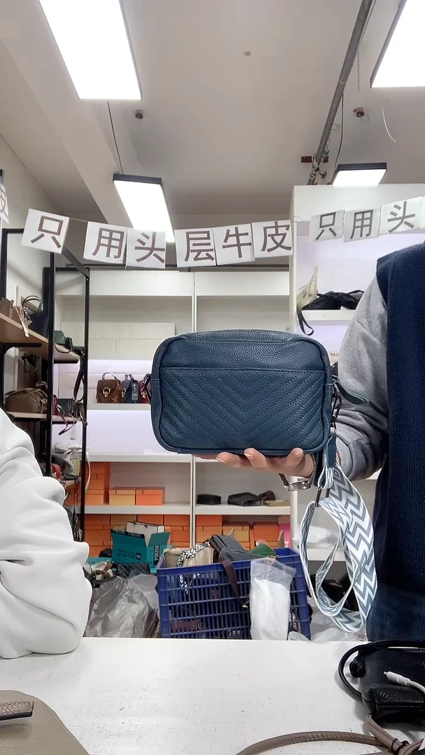 头层牛皮清货真皮 3001蓝色