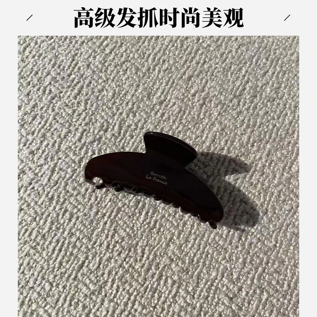 时尚高品质头发抓夹女2025年新款高级感发夹后脑勺盘发鲨鱼夹头饰