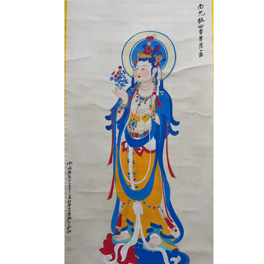 盛世佳作款绘画人物立轴68.138 8.4平尺