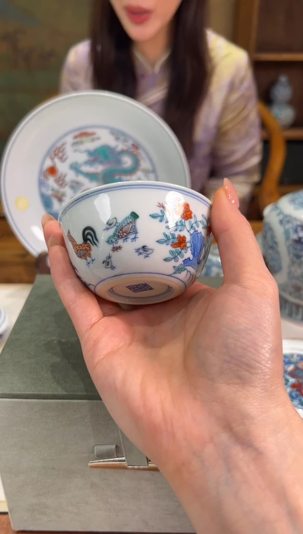 瓷片 涂杏花