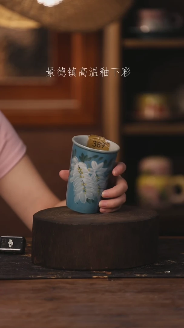 陶瓷景德镇高温釉下手绘陶瓷389