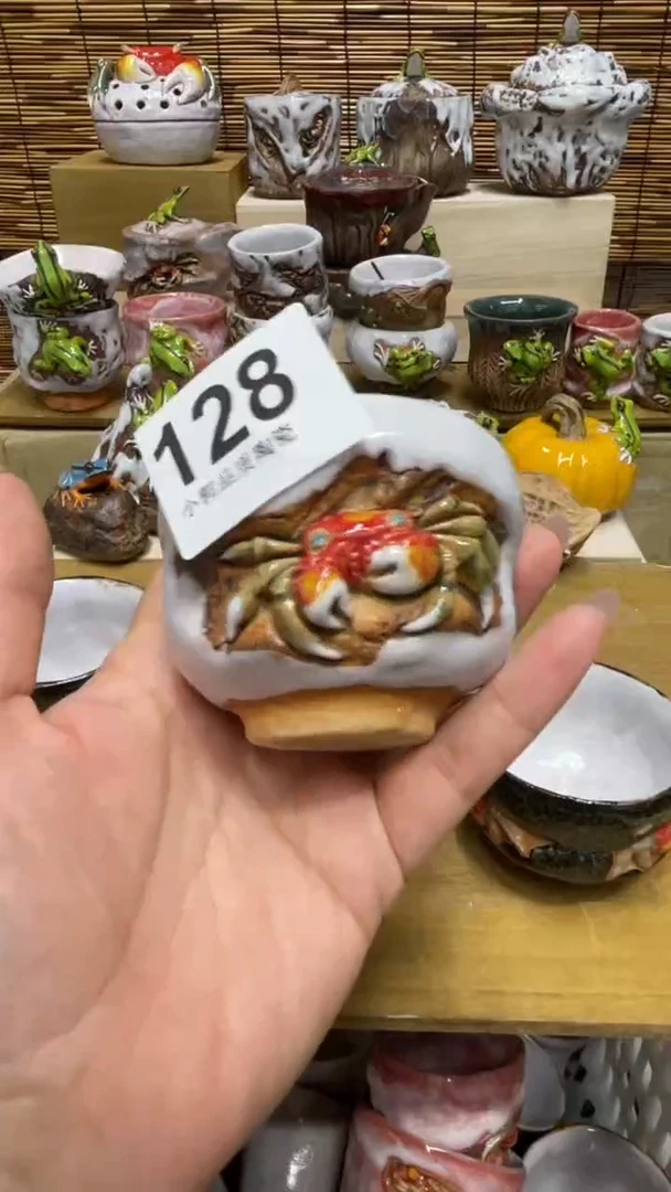 荣*128精美粗陶手工柴烧