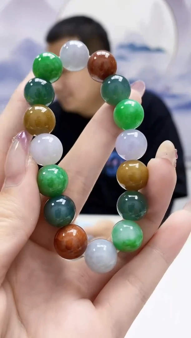 定制翡翠未镶嵌4898jw-毛货手串174