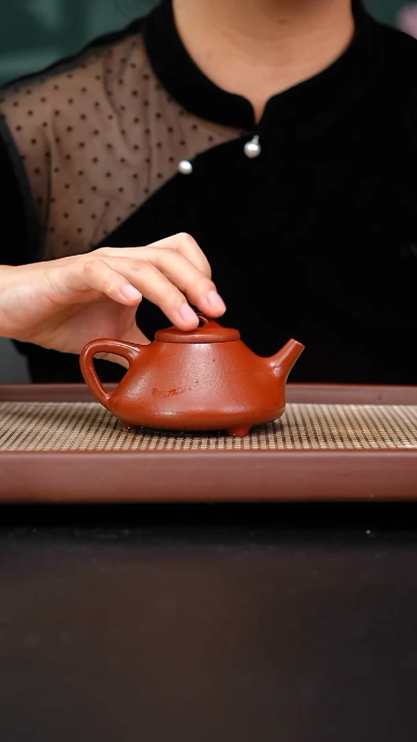 茶壶紫砂小煤窑朱泥30目粗砂子冶石瓢190肖