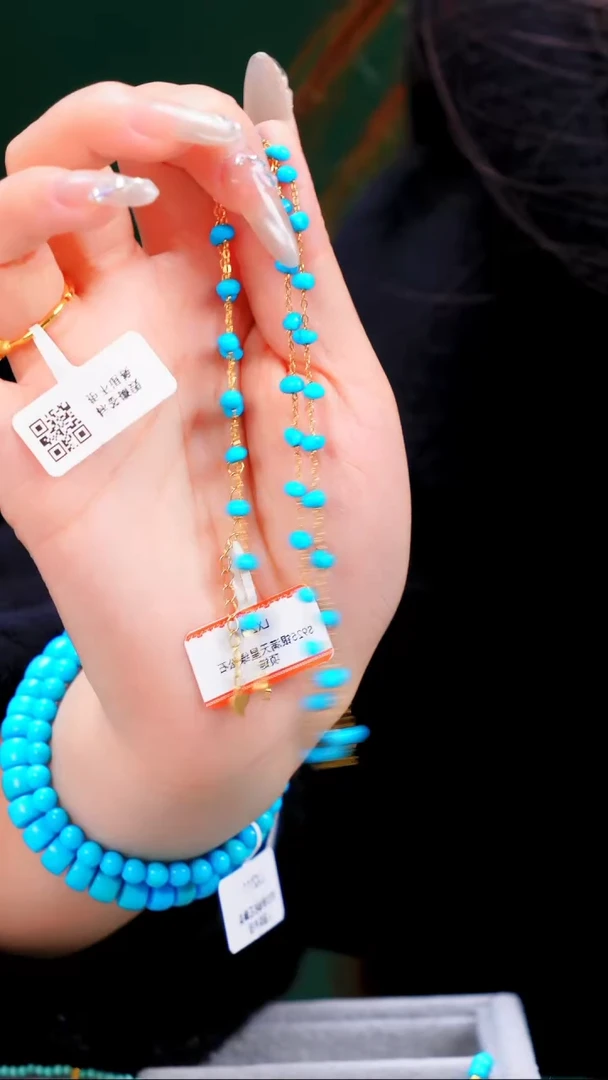 【闪购商品】绿松石项链银S925镶嵌发货一件