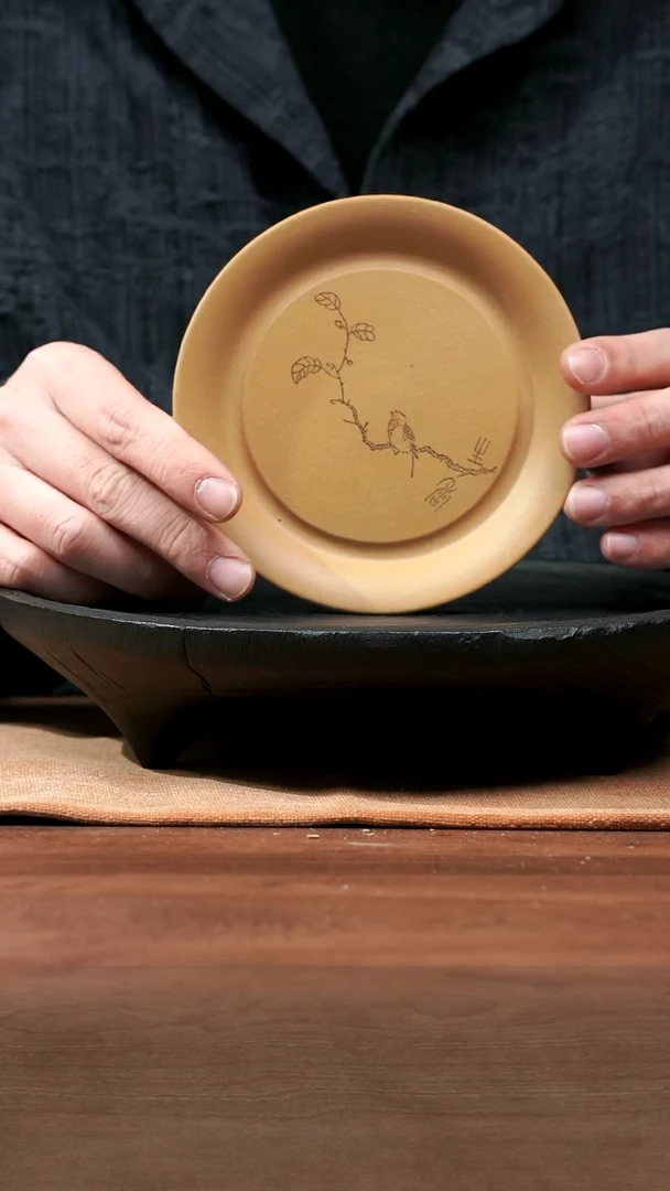 【闪购商品】紫砂茶宠茶宠-刻鸟盘