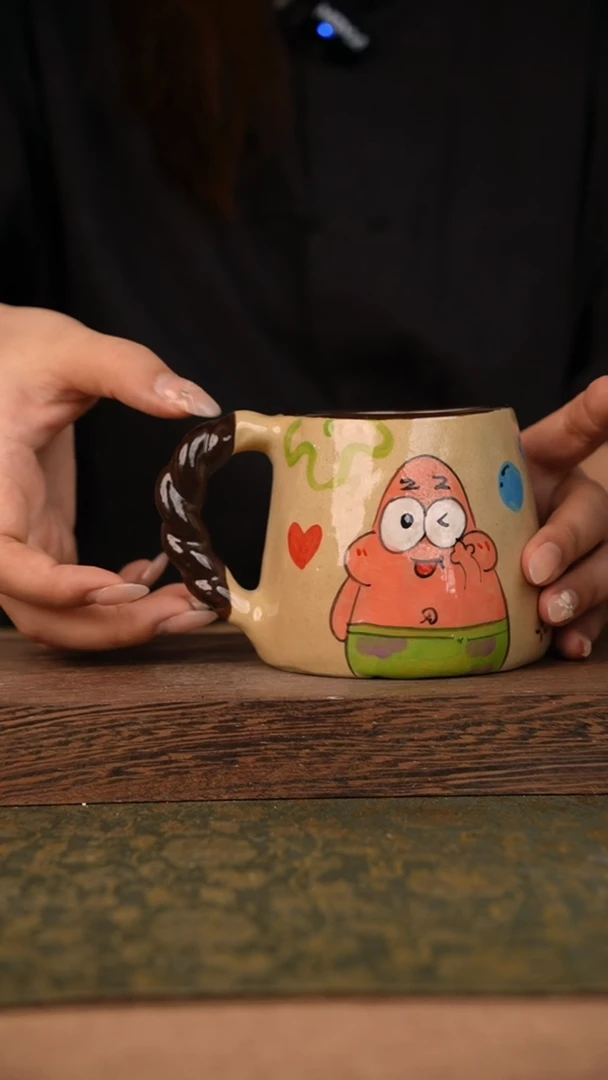 摆件泥垚手作 景德镇手工手绘器物