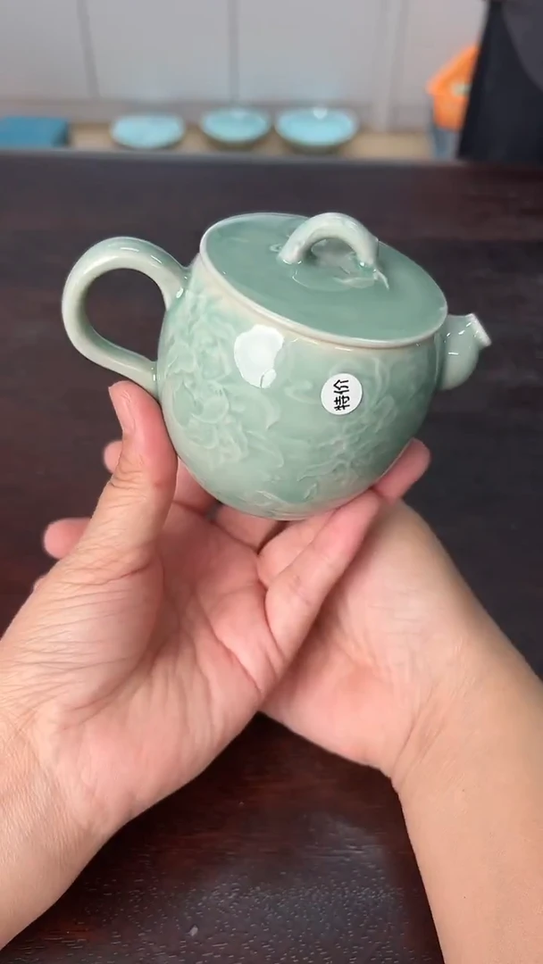 龙泉云间青瓷小米茶器