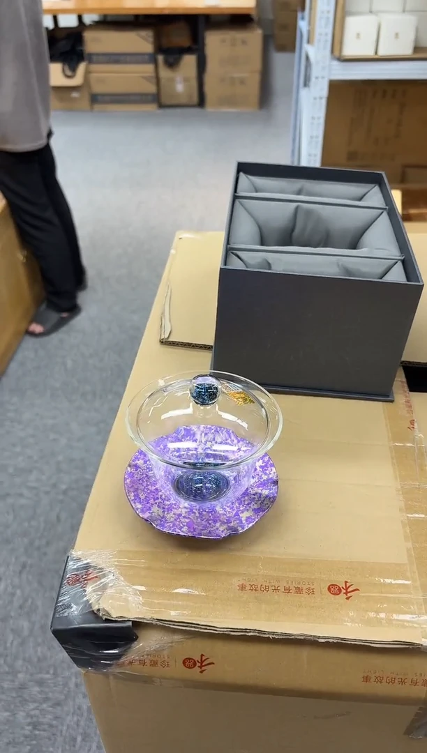 禾器-斑斓曜辰盖碗-星云紫