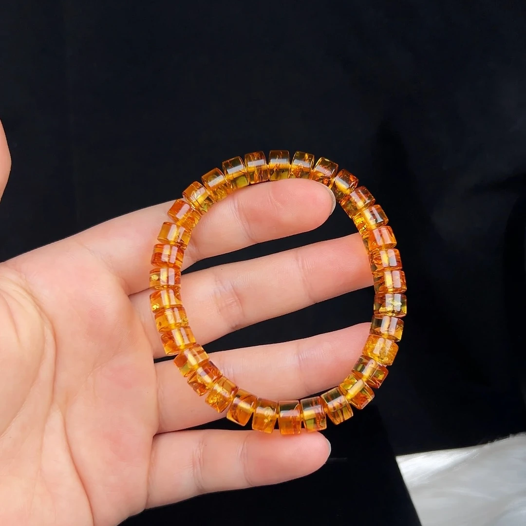 天然8mm+花珀直切手串男女款