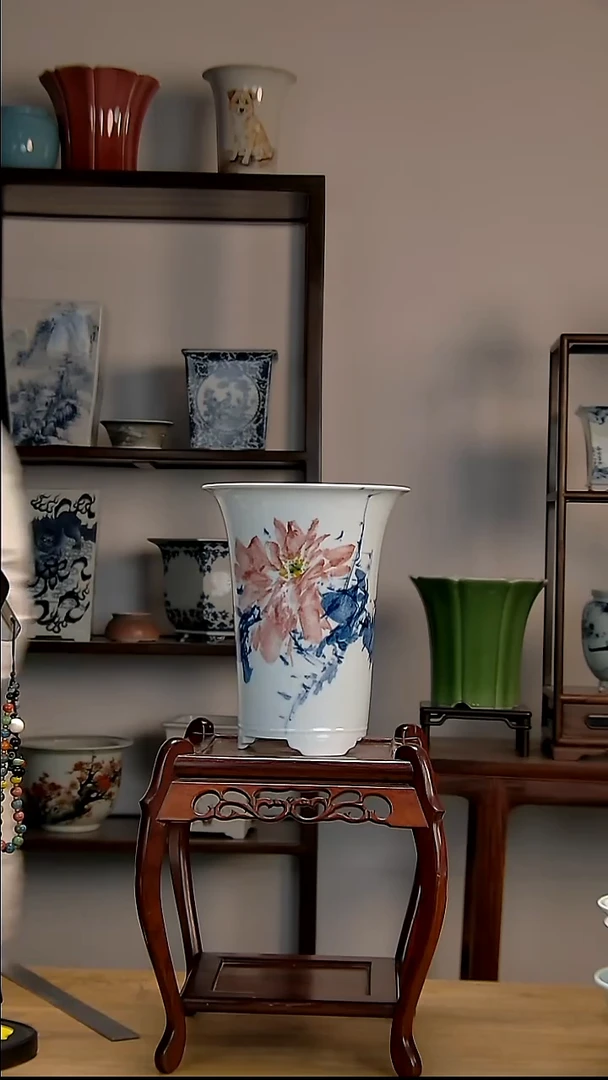 景德镇陶瓷手工花盆