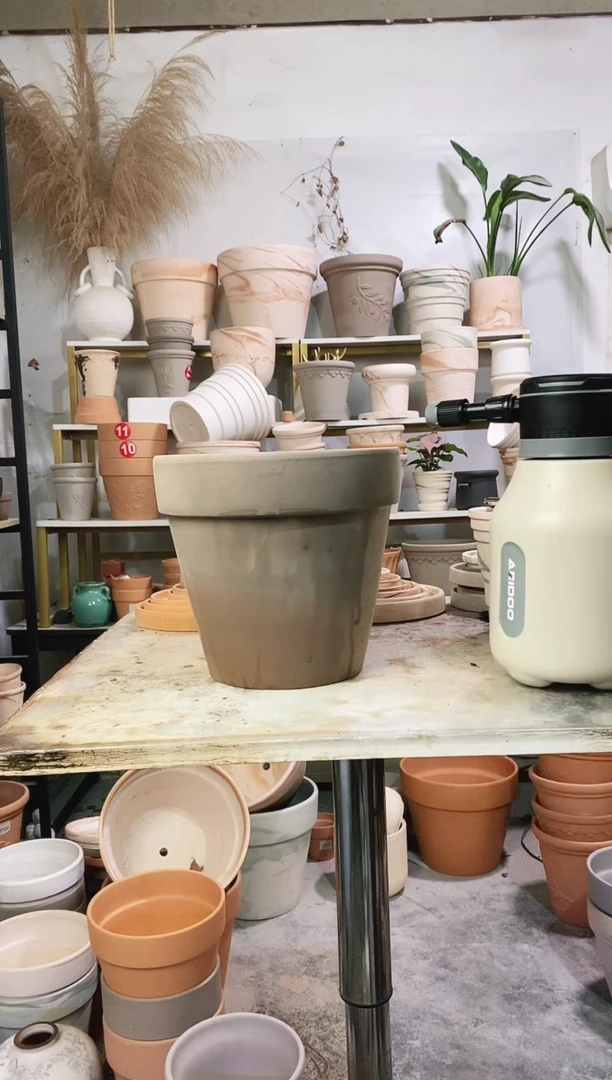 瑕疵无售后23*21灰陶 1盆无托