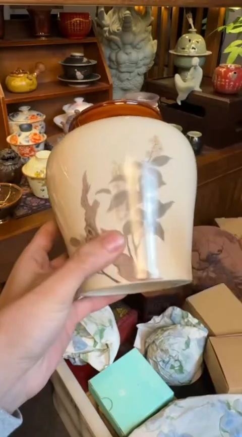 摆件陶茶具茶具茶具苏打釉茶叶罐微瑕