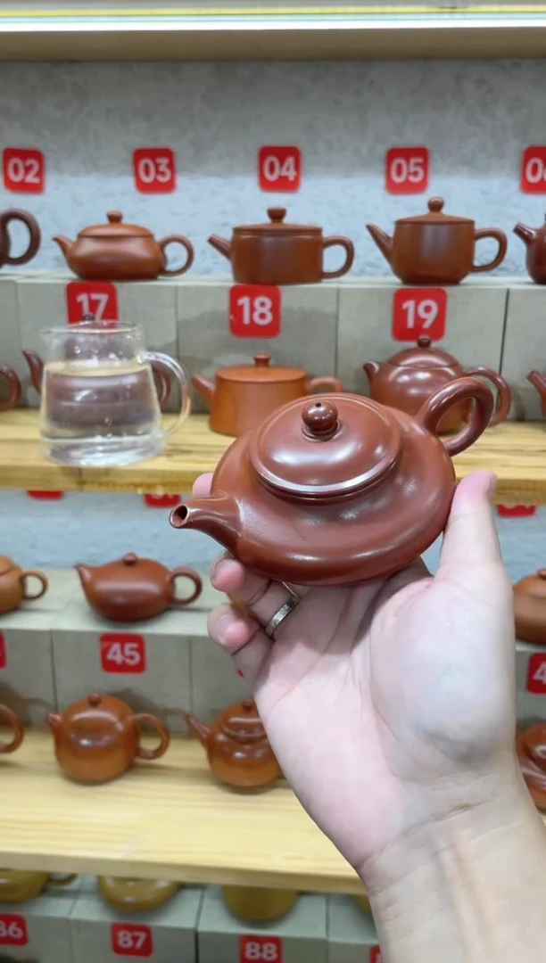 茶壶紫砂疯*120毫升虚扁浮力款···全品一套